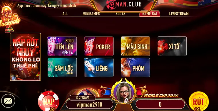 Hệ Thống Trò Chơi Đa Dạng Tại Game Bài ManClub Đỉnh Cao