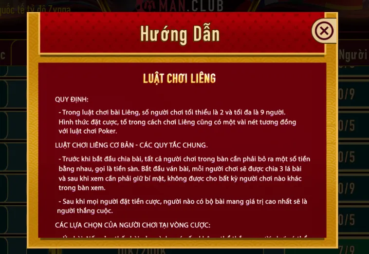 Liêng Tại ManClub Sân Chơi Bài Dân Gian Đầy Kịch Tính Với Phần Thưởng Giá Trị