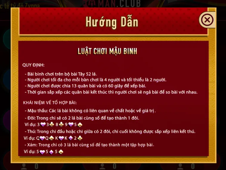 Mậu Binh Tại ManClub Sảnh Bài Trí Tuệ Đỉnh Cao Cho Những Cao Thủ Săn Thưởng