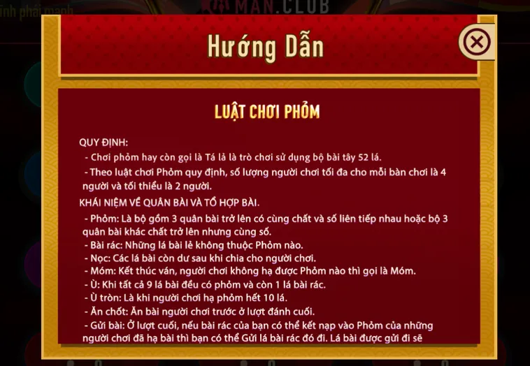 Phỏm Tại ManClub Trải Nghiệm Đỉnh Cao Cho Mọi Người Chơi