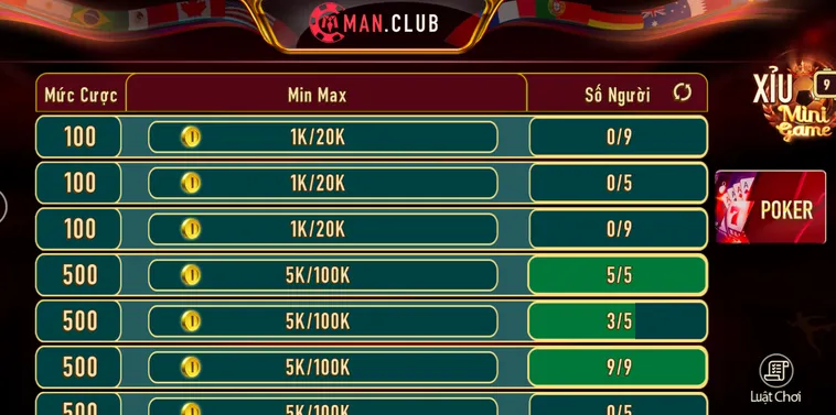 Poker Tại ManClub Sảnh Đấu Bài Đẳng Cấp Thế Giới Với Tỷ Lệ Thưởng Cực Khủng