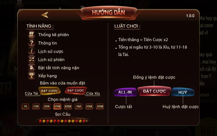 Tài Xỉu Livestream Tại ManClub Trải Nghiệm Cá Cược Đỉnh Cao Cùng Dealer Xinh Đẹp